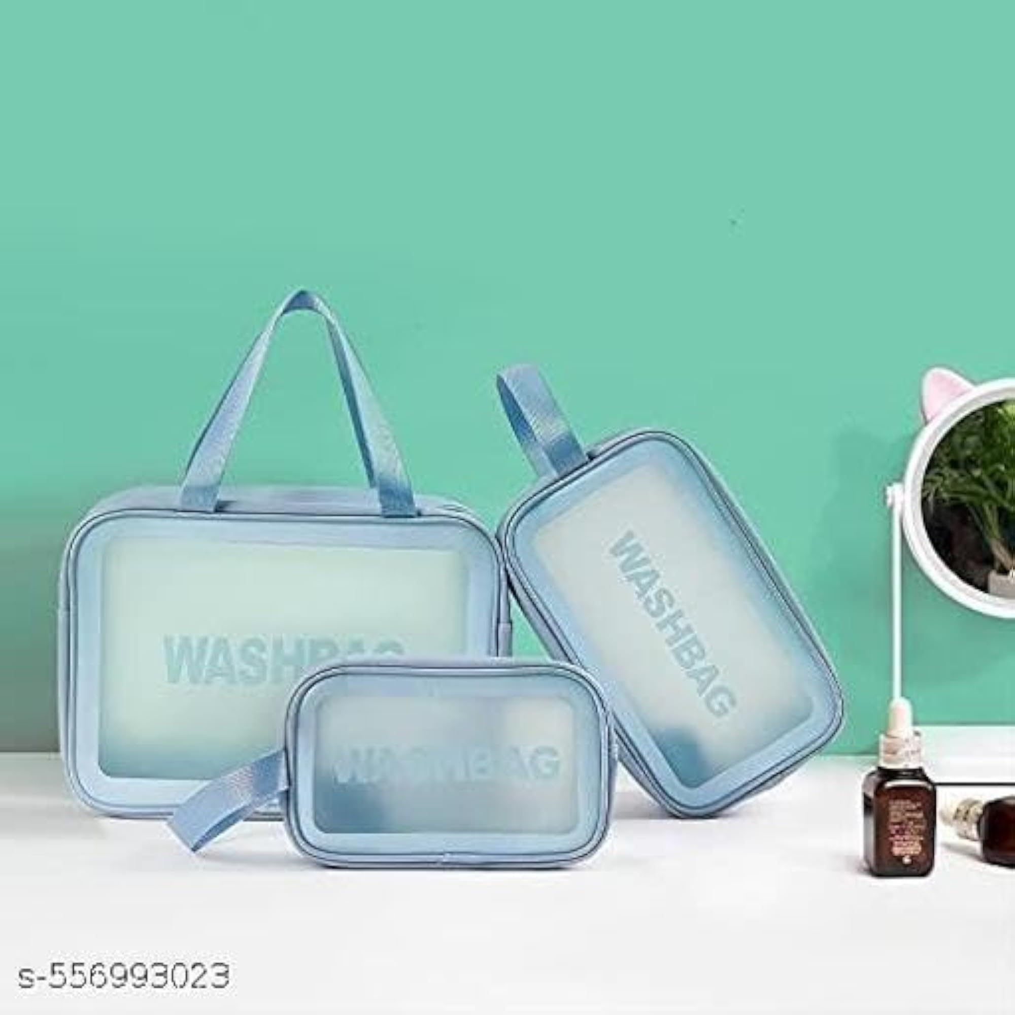 Makeup Travel Pouch Set, Cosmetic Bag for Toiletries